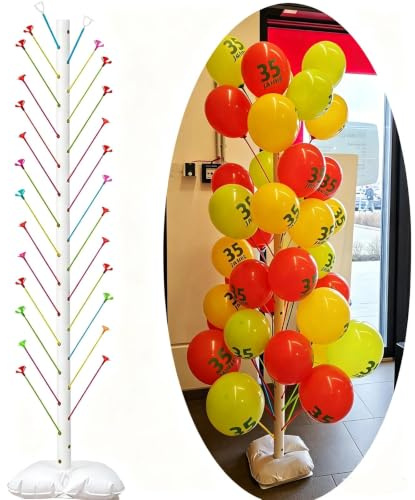 1,8m Verstellbarer Luftballon Ständer Kit mit Basen Ballonbaum für Party | wiederverwendbarer Boden Ballonbaum Ballonhalter,für Geburtstage, Partys, Eröffnungen & Feierdekorationen