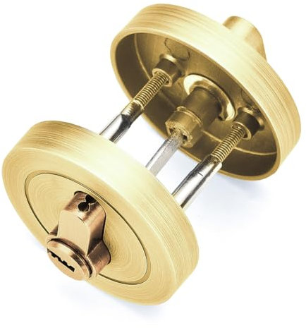 Ieron Toilet Rosette with Occupied Display Stainless Steel Rosette Set for Toilet Door Fitting Bathroom Door Lock and Fitting Stainless Steel Bathroom Accessory(Gold)
