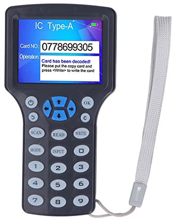 Lector de Tarjetas NFC a Todo Color con Pantalla HD de 2,8 Pulgadas, Copiadora Duplicadora Lectura de Tarjeta Clave de 125 KHz-13,56 MHz, Compatible con ISO1443A, EM, AWID,