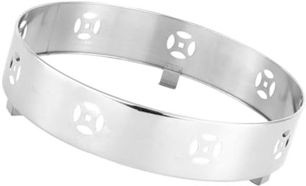 Homoyoyo Winddichte Herdabdeckung Aus Edelstahl Sammeln Feuer Herd Schutz Mit Belüftungslöchern Topfhalter Universell Für Gas Und Tischherde