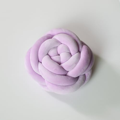 FZKun Oreillers décoratifs en peluche noués de style bohème avec motif de fleurs de rose - Coussins décoratifs moelleux pour jeté de canapé, divan, lit, salon, chambre à coucher, rebord de fenêtre