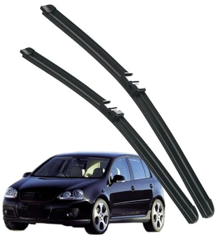 Auto Scheibenwischer für Golf 5 MK5 2004-2005, Frontwischerblätter Windschutzscheibe Leiser Wischerarm Wischerblatt Scheibenreiniger
