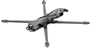 HS-XF10M FPV-Quadcopter-Rahmenbausatz – 438 mm Radstand, T300-Kohlefaserkonstruktion, mit 19 mm Kamerahalterungsbreite, passend for HS-X10M-Drohne