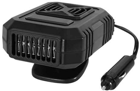 Huvqianu Chauffage pour Voiture - 360 Degrés Rotatif Démistificateur 150W - Chauffage Automobile Électronique Portable,pour Conduite Hiver Nuit Stationnement Voyage Matin Brumeux