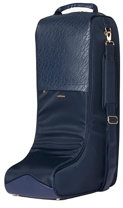 LeMieux Luxuriöse Stiefeltasche ? Marineblau ? perfekt für die Aufbewahrung von Reitstiefeln ? super weiches Futter