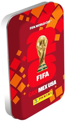 Panini Coppa del Mondo FIFA 2026 - Scatola in metallo tascabile 8 tasche