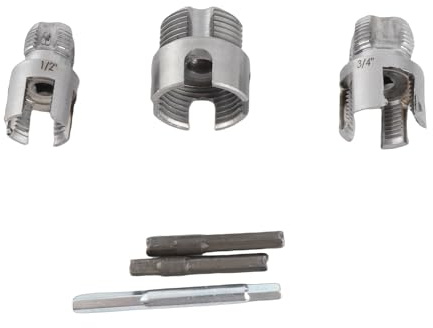 Set di strumenti professionali per filettare tubi Filettatrice per tubi in PVC interna esterna in acciaio rapido per riparazioni idrauliche e installazioni G1/2 G3/4 G1 Dimensioni