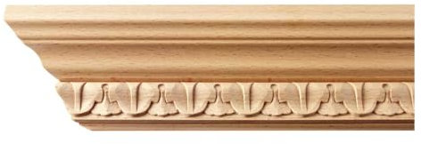 Kranzleiste 58 x 50 mm, Buche roh Länge 2440 mm
