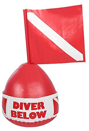 Aufblasbare Boje, mit Flagge PVC fr Tauchen und Schnorchel