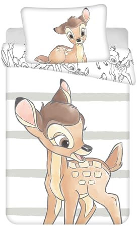 Bambi Disney Baby-Bettwäsche Set 100 x 135 cm + 40 x 60 cm Baumwolle