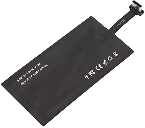Typ C Qi kabelloser Ladeempfänger, 1000mA Dünn Qi Empfänger USB C Schnelles Kabelloses Laden für Pixel Huawei LG Sony Xiaomi HTC andere Android Handys