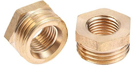 Articulación de la manguera del conector de conexi 2pcs 1/8adaptador de conector acoplador de cambio 1/43/81/23/4'1'latón manguera neumática accesorio hexagonal Reductor casquillo hembra a macho