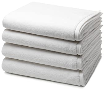 Ross - 4 teiliges Frottier-Set - Sensual Skin (4 X Handtuch im Set) - 500 g/m2 - Baumwolle - Walkfrottee - saugstark - weich und flauschig - Weiß