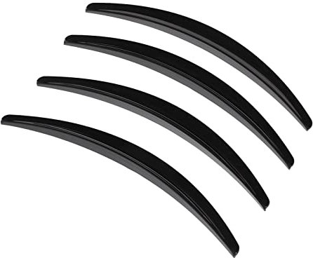 4 Stück Radverbreiterungen, Rad Kotflügelverbreiterungen Stoßfester Auto Radlaufschutz Ersatz für Modell 3 2017–2022, Gebackenes Schwarz (Lack Schwarz)