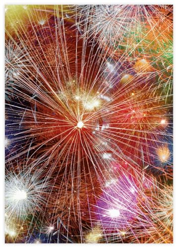 Briefpapier Silvester DIN A4 - Papier Sylvester-Party - 20 Blatt - Motiv Nr. 039 | 120g/m²