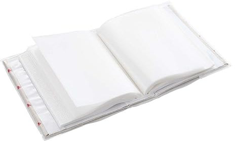 Cabilock 100blätter Kleines Blumen-zwischenraumfotoalbum Rotes Herz Kinderfotoalbum mit Einlegerahmen als Geschenkidee für Babyparty Hochzeit Geburtstag