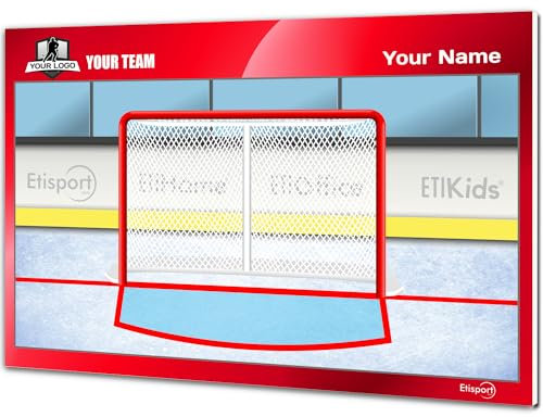Eishockey Taktiktafel für Trainer. Personalisiert mit Name, Logo oder Verein. Trocken abwischbar. 30,5 x 20,5 cm