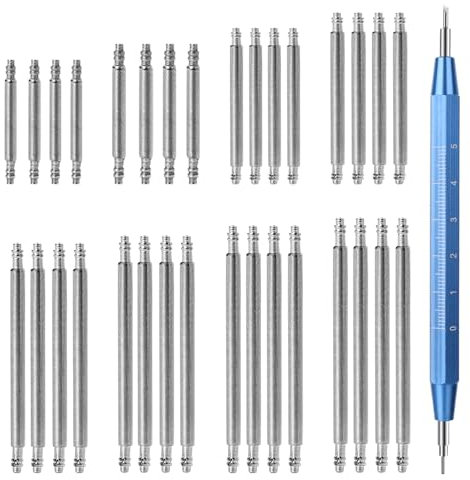 33 Stück Uhrmacherwerkzeug Set, Uhren Federstegwerkzeug Set Uhrenwerkzeug Uhrenarmband Stifte Federstege Werkzeug Edelstahl Uhrenarmband Link Pins Federstifte Uhr Entferner Repair Tool Sets