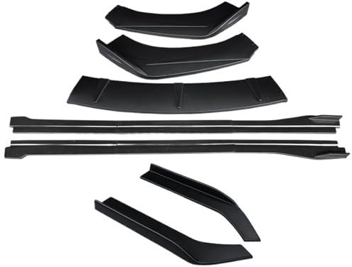 Auto Seitenschweller Für VW Für Passat B7 2011 2012 2013 2014 2015 Auto Vordere Stoßstange Lip Body Kit Kinn Spoiler Schutz Seite Schweller Extensions Hinten Wrap Winkel Auto Seitenschweller Spoiler(M