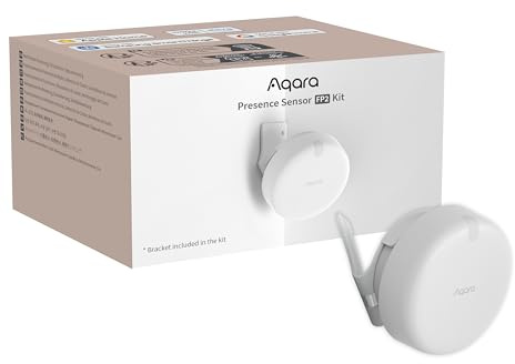 Aqara Presence Sensor FP2+ Bracket, mmWave Radar Wired Motion Sensor, Zone Positioning, Multi-Person & Fall Detection, High Precision, Supports HomeKit, Alexa, Google Home and Home Assistant