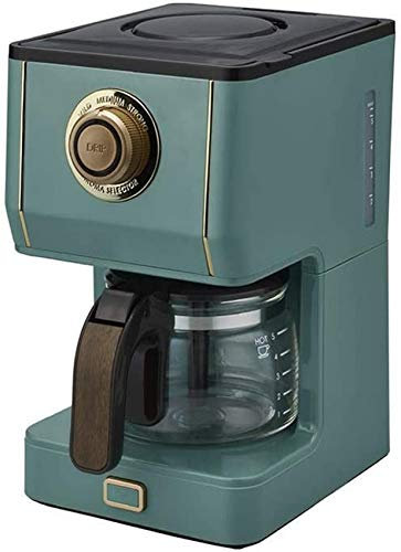 CVNIMV Cafetera de Filtro, diseño antigoteo, Filtro Desmontable y Placa calefactora, cafetera de Goteo eléctrica Retro para el hogar Que Mantiene el Calor