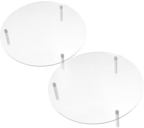 Amosfun 2sets Alzata Per Torta in Acrilico Trasparente Supporto Rotondo Per Cupcake Espositore Per Dessert Da Matrimonio Stand Per Dolci Da Buffet