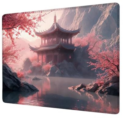 Mouse Pad Lake Mouse Mat Small 200x150x3mm Desk Mat, Mini Gaming Mouse Pad Pavilion Mousepad with Stitched Edges, Waterproof Surface, Mouse Mats for Wireless Mouse Travel Office Laptop Portable H1-74