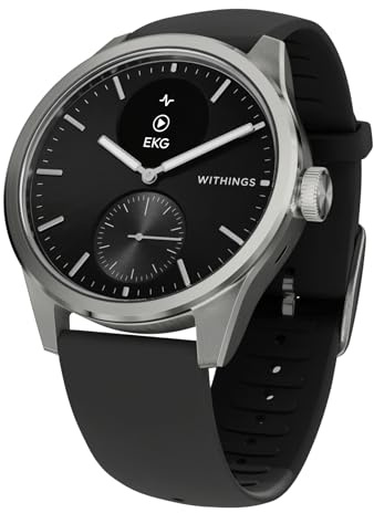 Withings ScanWatch 2, Montre connectée santé pour Femme/Homme avec ECG, SPO2, Suivi de la température, du Sommeil, de la santé respiratoire, Suivi de Cycle menstruel, 30j de Batterie (Reconditionné)