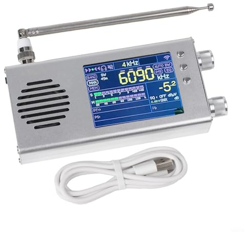 HpLive Receptor digital de radio multibanda con bandas de frecuencia FM/MW/SW/HF/LW y pantalla LCD