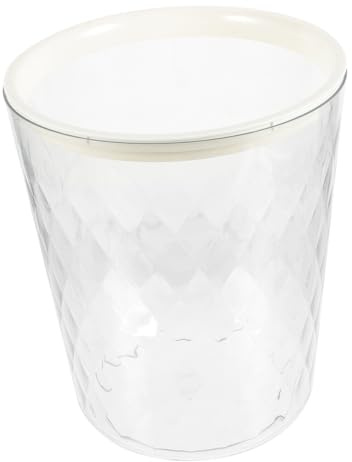 STOBAZA Bidone Spazzatura Trasparente in Pet Per Casa e Ufficio Contenitore Rifiuti Multiuso Design Semplice e Stabile Pratico Per Cucina Bagno e Spazi Ridotti
