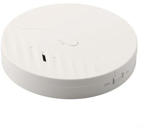 Glasbruch-Sensor-Alarm mit 130 dB Vibrationserkennung für Haussicherheit und Einbruchschutz (weiß)