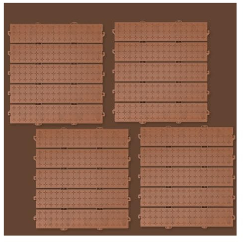 Carreaux Sol Emboîtement Modulaires Caillebotis Douche Surélevé Dalles Amortissantes Cour Intérieure Terrasse