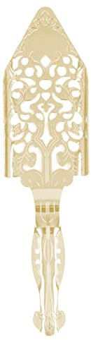 Respicefinem Cuchara De Absenta Cuchara De Cóctel De Ajenjo Hueco De Acero Inoxidable Cuchara De Azúcar para Barman Oro (Dorada)