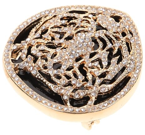 BESPORTBLE Spilla Elegante Tigre e di Strass Versatile Zinco Testa di in Lega Oro Unico Stile per Giacca Sciarpa da Bavero