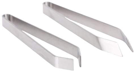 TZLMWDFRWG Pinzas para Espinas de Pescado, Pinzas Planas e Inclinadas de Acero Inoxidable, Alicates Ergonómicos para Espinas de Pescado para Cocina