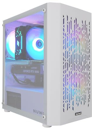 EXTREMEBIT PC Gaming Computer da Gioco Assemblato, Processore Core i7-8700, Memoria RAM 16GB DDR4, Disco SSD 1TB NVMe, Scheda Video Nvidia GeForce RTX 5060 8GB GDDR7, Win 11 PRO (Bianco)