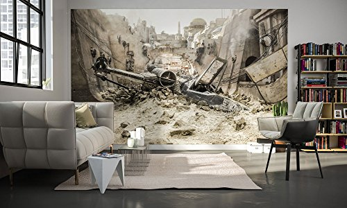 Komar Papel pintado fotográfico de Star Wars X-WING | 400 x 250 cm | Papel pintado, decoración de pared, nave espacial, rebeldes, 030-DVD4, multicolor