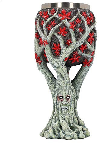 Nemesis Now Weirwood Tree Goblet 17.5cm Game of Thrones, Resin w/stainless steel insert, Grey, One Size