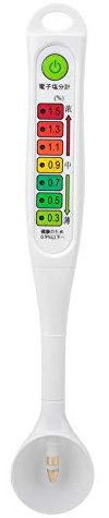Salinometer, tragbares Hand Salzgehalt Messgerät, professioneller LED Salzgehalts Tester für flüssige Lebensmittel, mit 7 LED-Anzeigelampenanzeigen, Haushaltsküchenbedarf