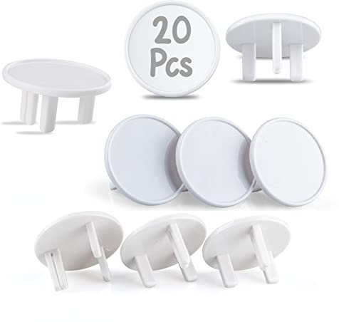 INOVATI 20 Pack Plug Socket Covers UK, Childproof Socket Covers for Electrical Outlet, Enhanced Safety for Home and School, Secure Your Baby's Environment with Confidence and Peace of Mind
