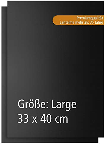 Lantelme 2 Stück Backmatten Set 40cm x 33cm | Antihaft Wiederverwendbar für Backblech auch als Grillunterlage | Backen Grillen als Backpapier Grillmatten | PFOA-Frei