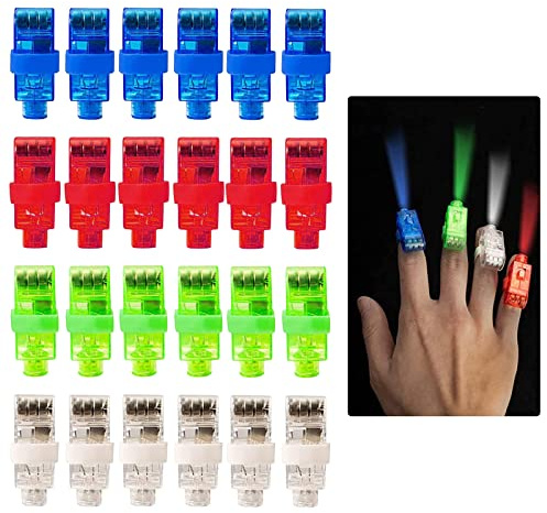 Cerioll 24 LED-Fingerlichter, Fingerlaternen, LED-Lichter für Fingerringe