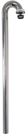 tecuro Bodenrohr, Länge 680 mm 180° Bogen, inkl. Keildichtung und Mutter