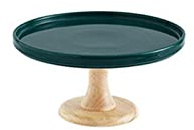 GRFIT Alzatina per Dolci Verde Scuro Piatto in Ceramica Torta Cassetto Dessert Tavolo Decorazione Display Stand Pomeriggio tè Buffet Decorazione di Nozze Decorazione Props Alzata per Torta (Size : A)