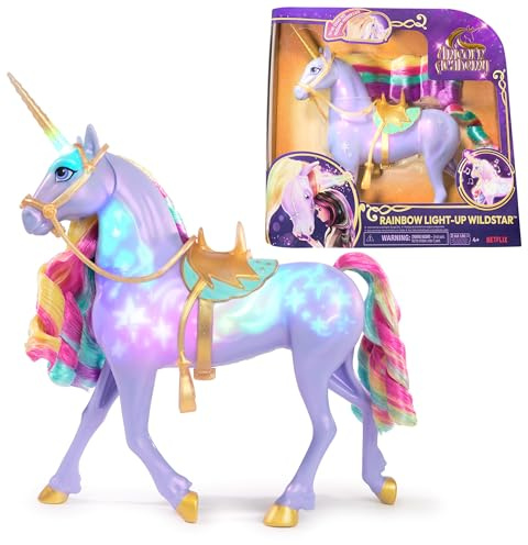 Unicorn Academy 6071157 enhörning DollFtrRainbwLightUpWildstar, flerfärgad