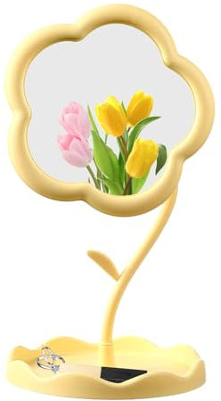 Counius Specchio Trucco, Specchio Per Trucco Specchio Piccolo,Specchio Da Tavolo a 360 Gradi,Per Tavolo Da Toeletta, Scrivania, Bagno, Camera Da Letto