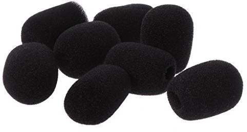 Rdxanc 8 x Headsets aus Schaumstoff, Mikrofon, Windschutz, Lavalier-Zubehör, Zubehör