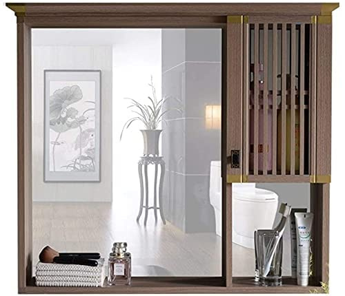 Armadietto da parete moderno per bagno, con specchio, salvaspazio, per camera da letto e toilette