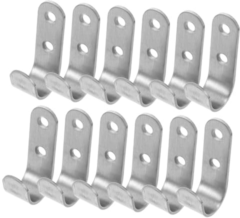 Zerodeko 20sets Trailer Hitch Hook Garage Storage Tools for Heavy Duty Use Wall Mounted Coat Hook Screws for Garage Organization and Ladder Hanger