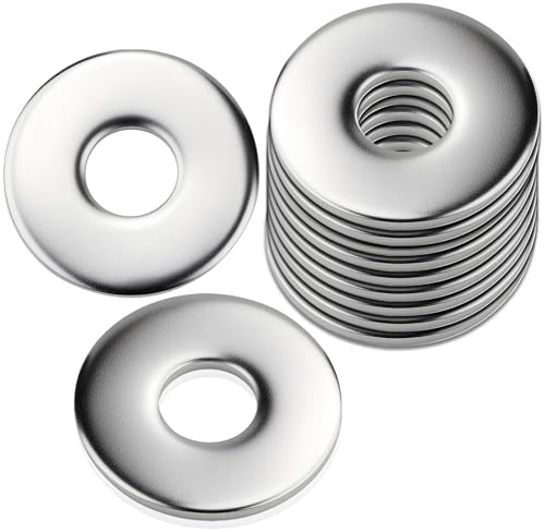 XRXYMQ 60 Pièces Rondelle Inox M8 x 20 mm Rondelles Metal Acier inoxydable A2 (V2A/304) Rondelles Pour Gonds De Porte Pour Vis Et Écrous